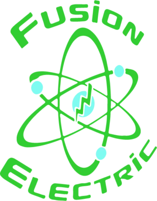 Logo belonging to Fusion Electric providing experienced electrician solutions in and around Marble Falls, TX. Contact us (830)-385-1456.